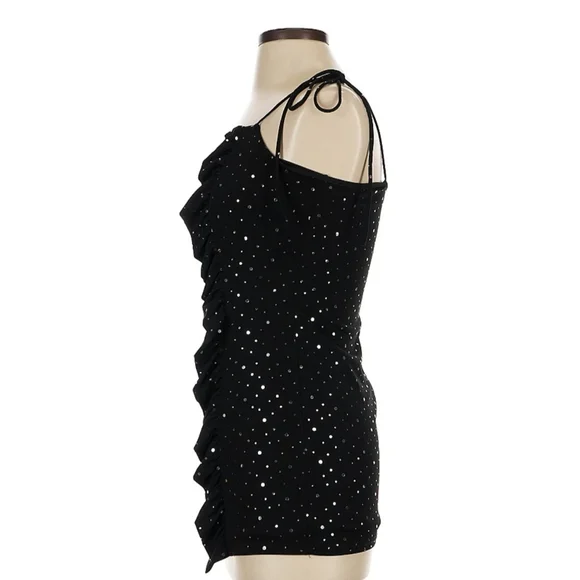 Lucy in the Sky Black and White Mini Dress - Picture 4 of 7